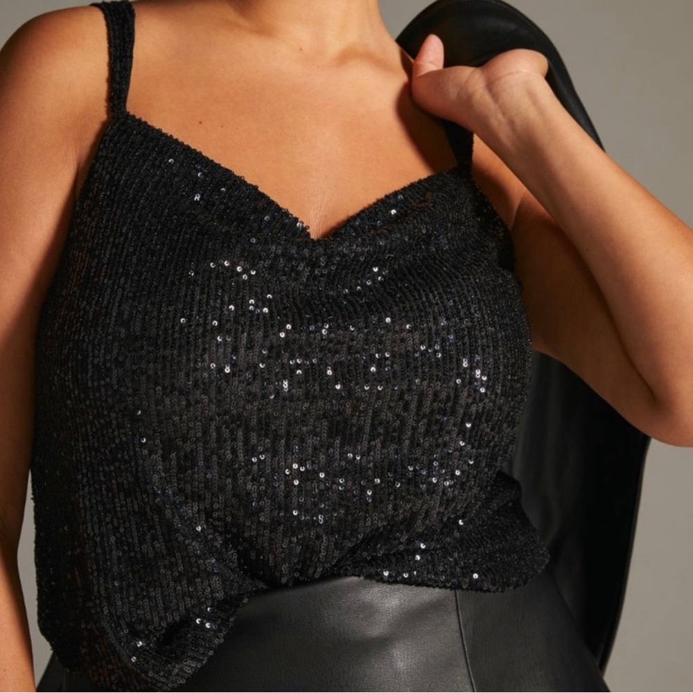 Anthropologie Sequined Tank Top - NWOT